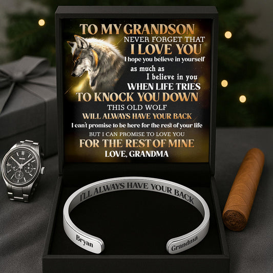 To My Grandson, This Old Wolf Will Always Have Your Back