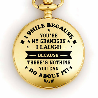 I Smile Because Youre My Grandson I Laugh Because