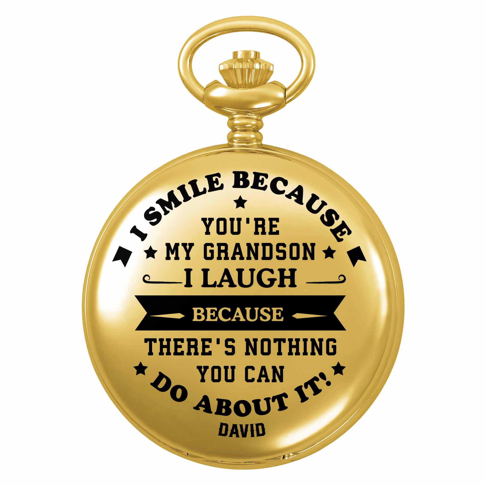 I Smile Because Youre My Grandson I Laugh Because