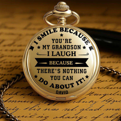 I Smile Because Youre My Grandson I Laugh Because