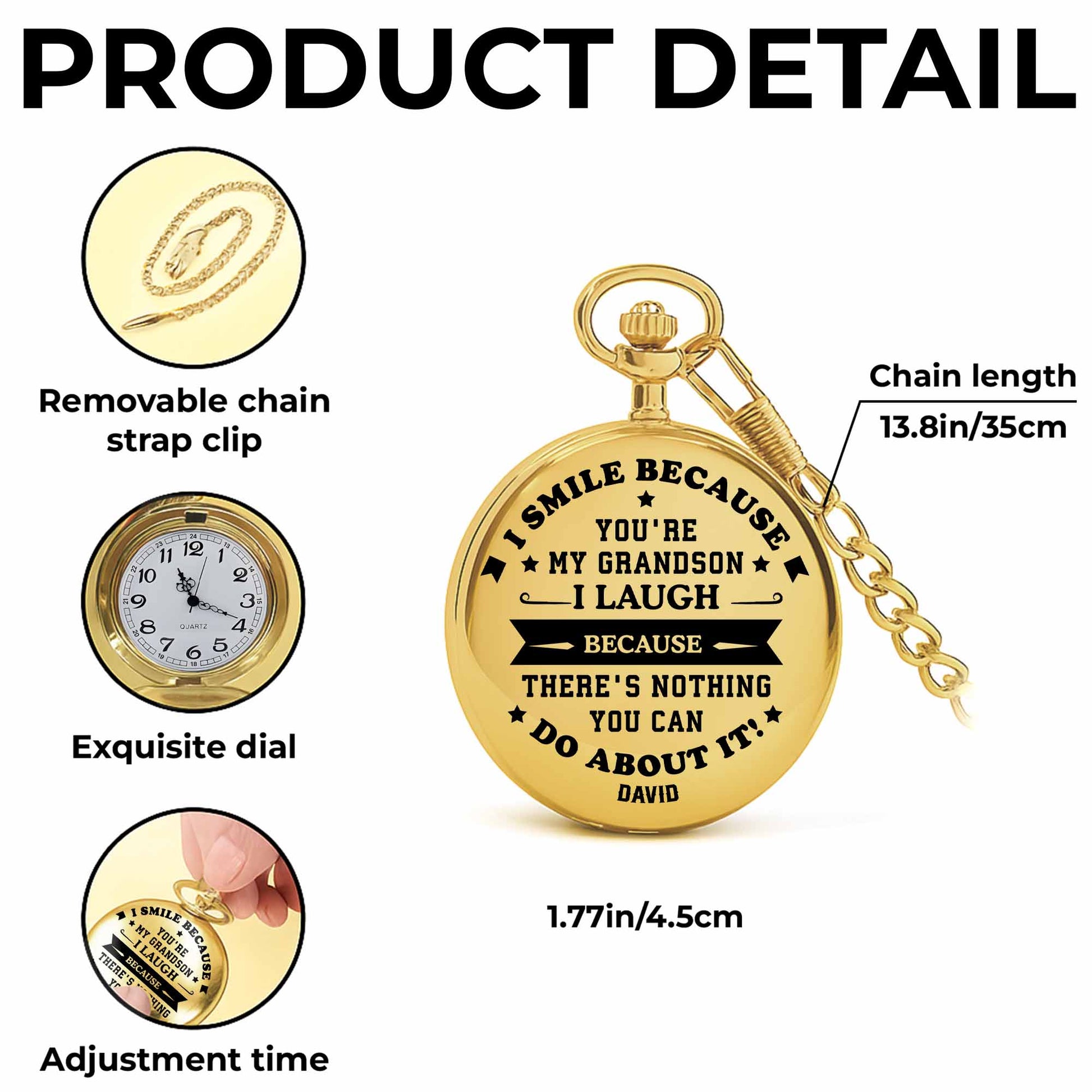 I Smile Because Youre My Grandson I Laugh Because