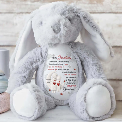 To My Grandson, Every Time You Snuggle This Bunny
