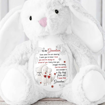 To My Grandson, Every Time You Snuggle This Bunny