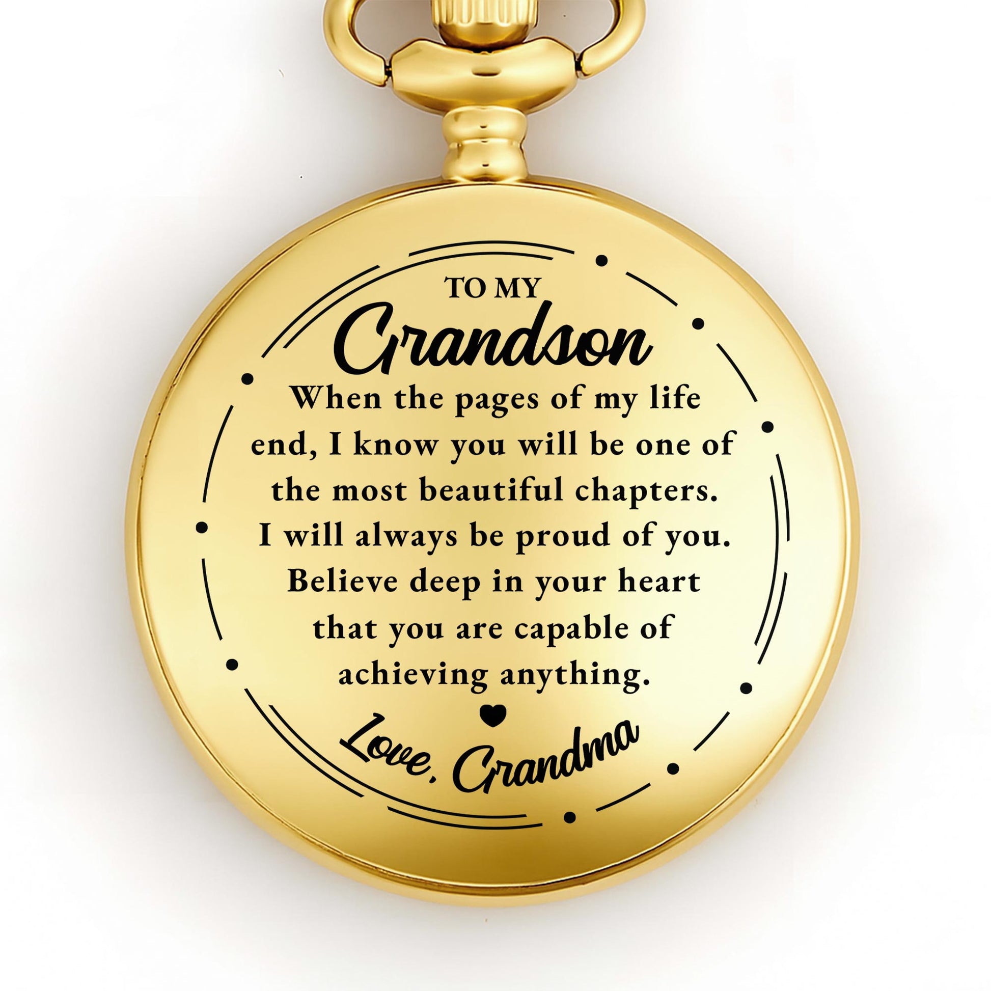 To My Grandson, Believe Deep In Your Heart