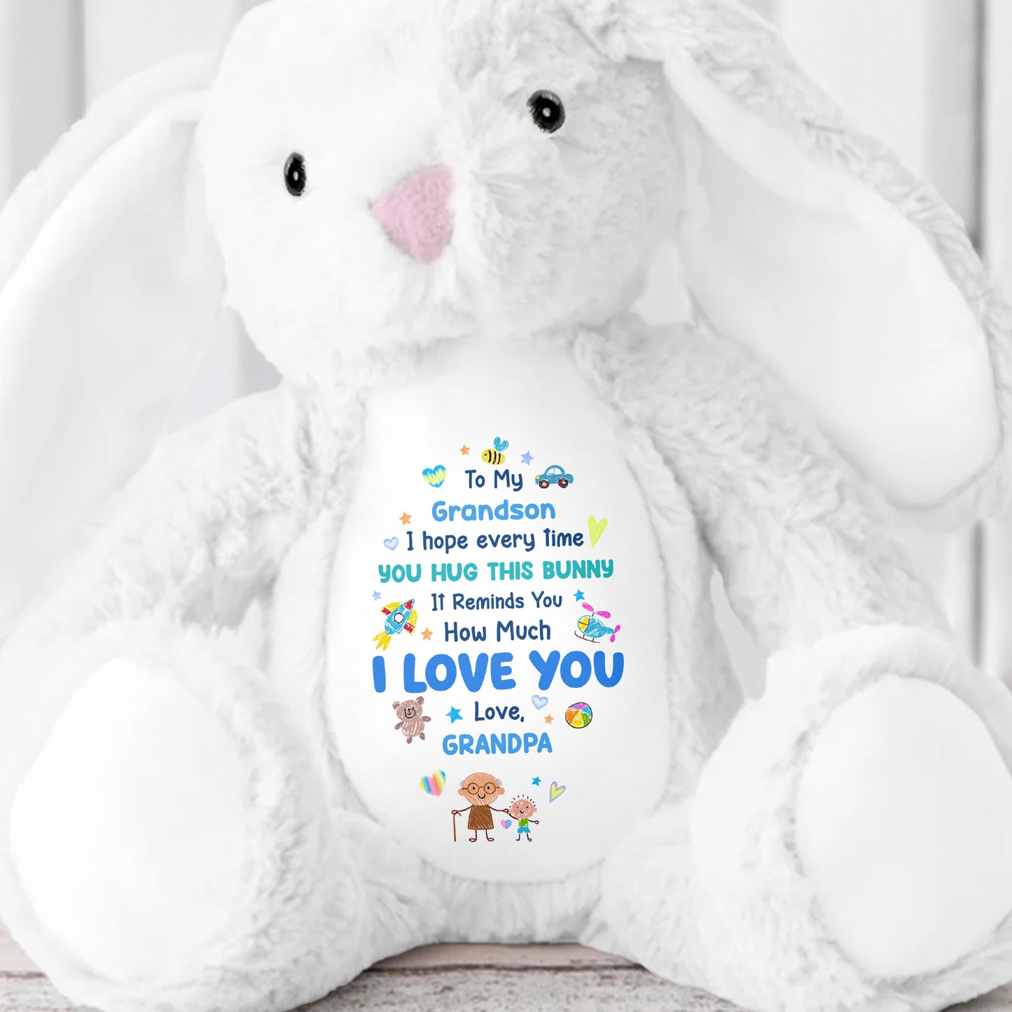 To My Grandson, How Much I Love You Bunny