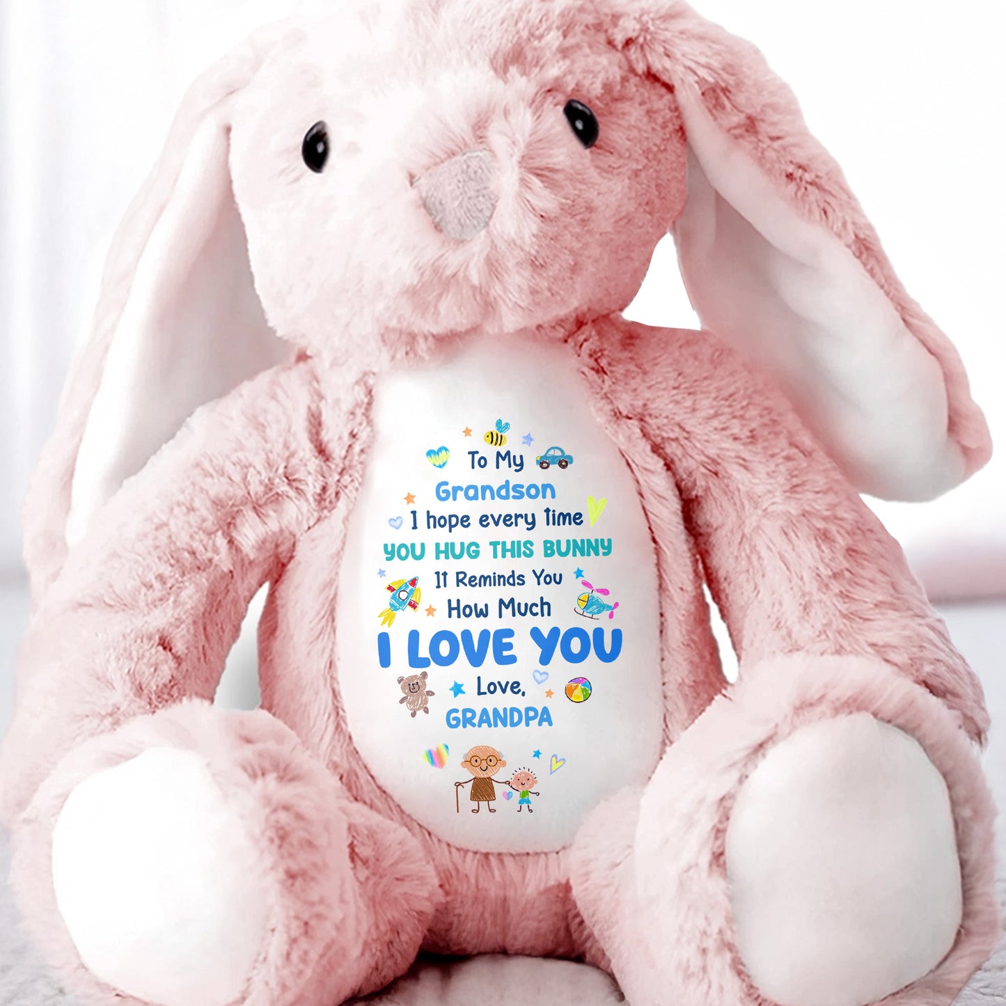 To My Grandson, How Much I Love You Bunny