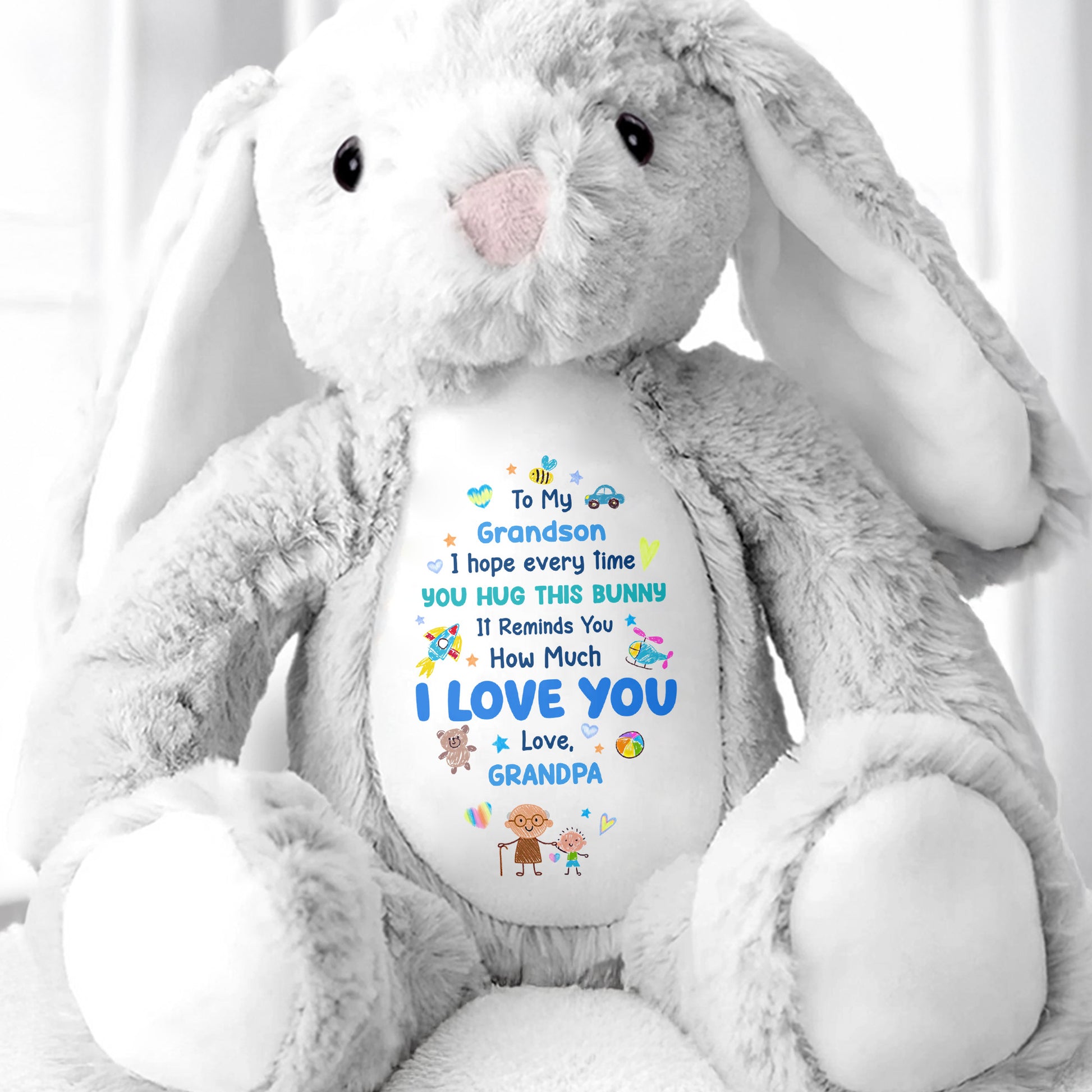 To My Grandson, How Much I Love You Bunny