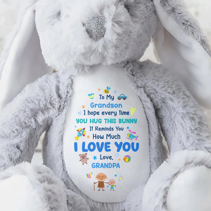 To My Grandson, How Much I Love You Bunny