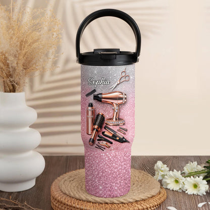 Styling With Passion And Elegance Hair Salon Tools Glitter Design