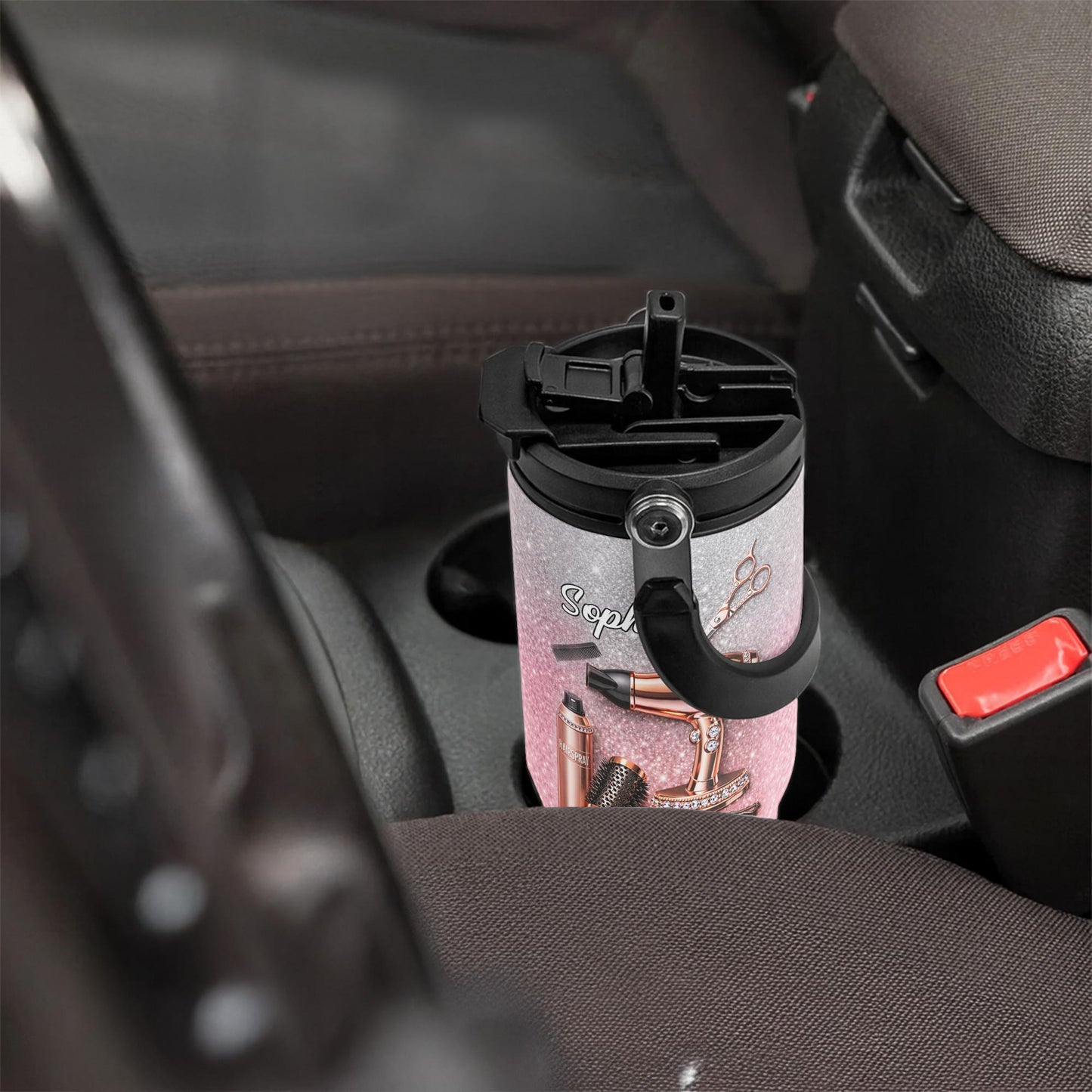 Styling With Passion And Elegance Hair Salon Tools Glitter Design