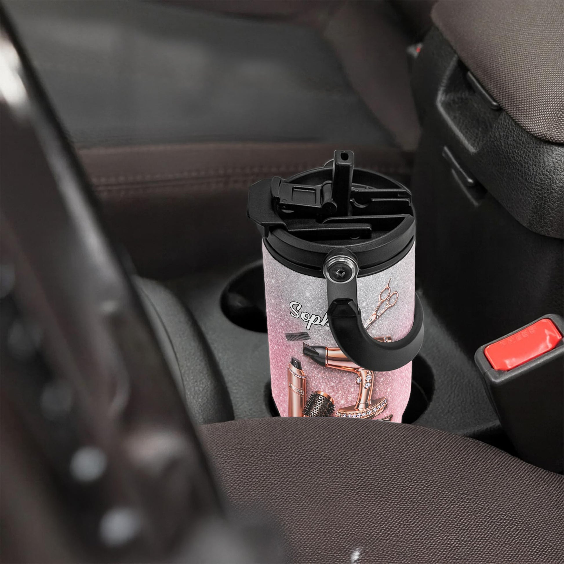 Styling With Passion And Elegance Hair Salon Tools Glitter Design