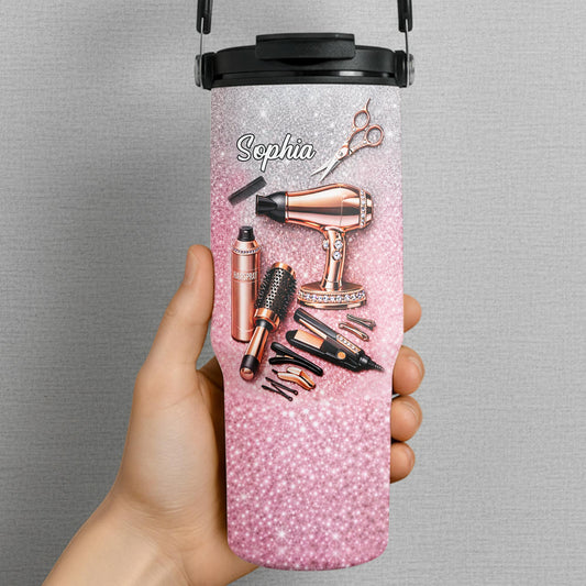 Styling With Passion And Elegance Hair Salon Tools Glitter Design