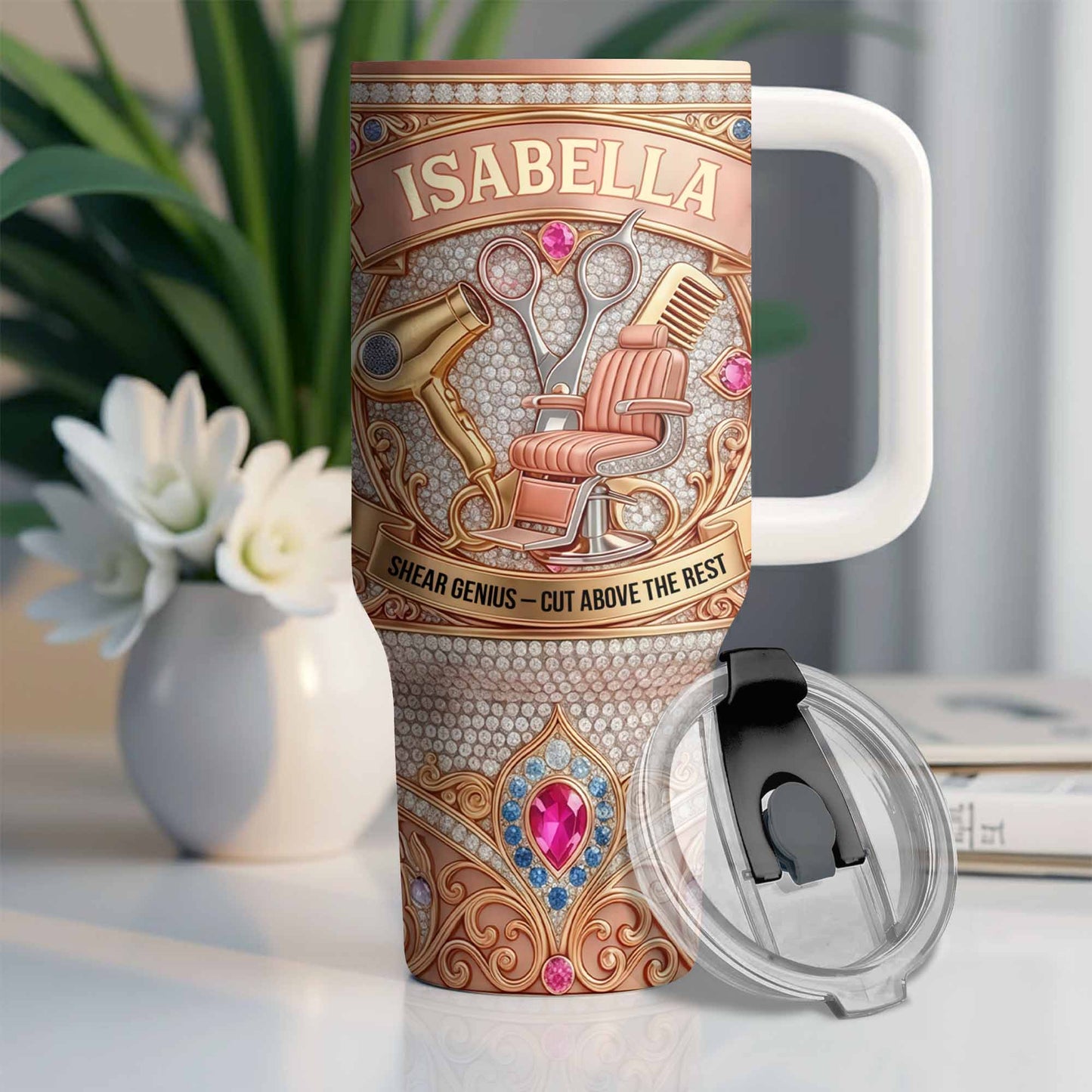 Shear Genius Cut Above The Rest Scissors Hair Dryer Gems