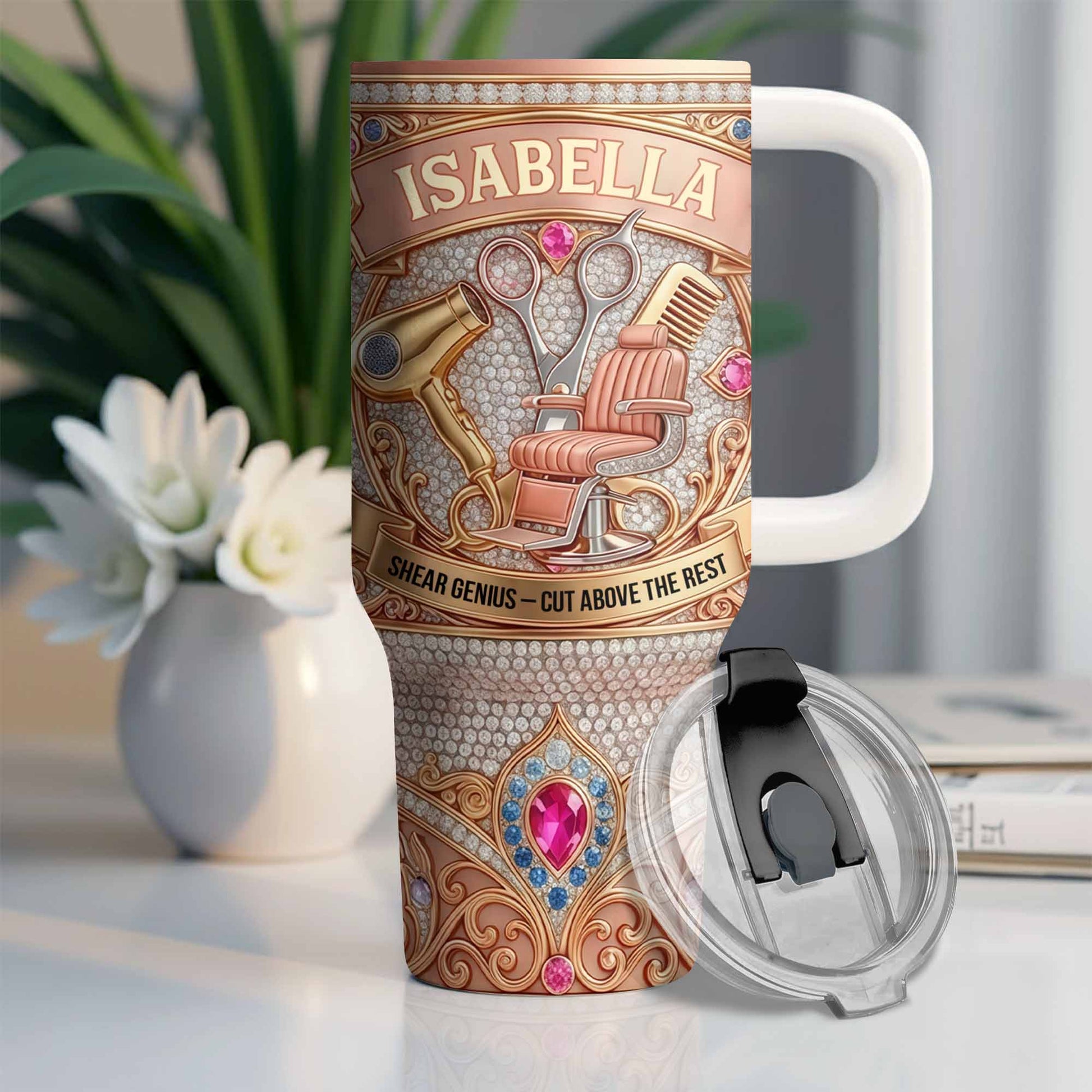 Shear Genius Cut Above The Rest Scissors Hair Dryer Gems