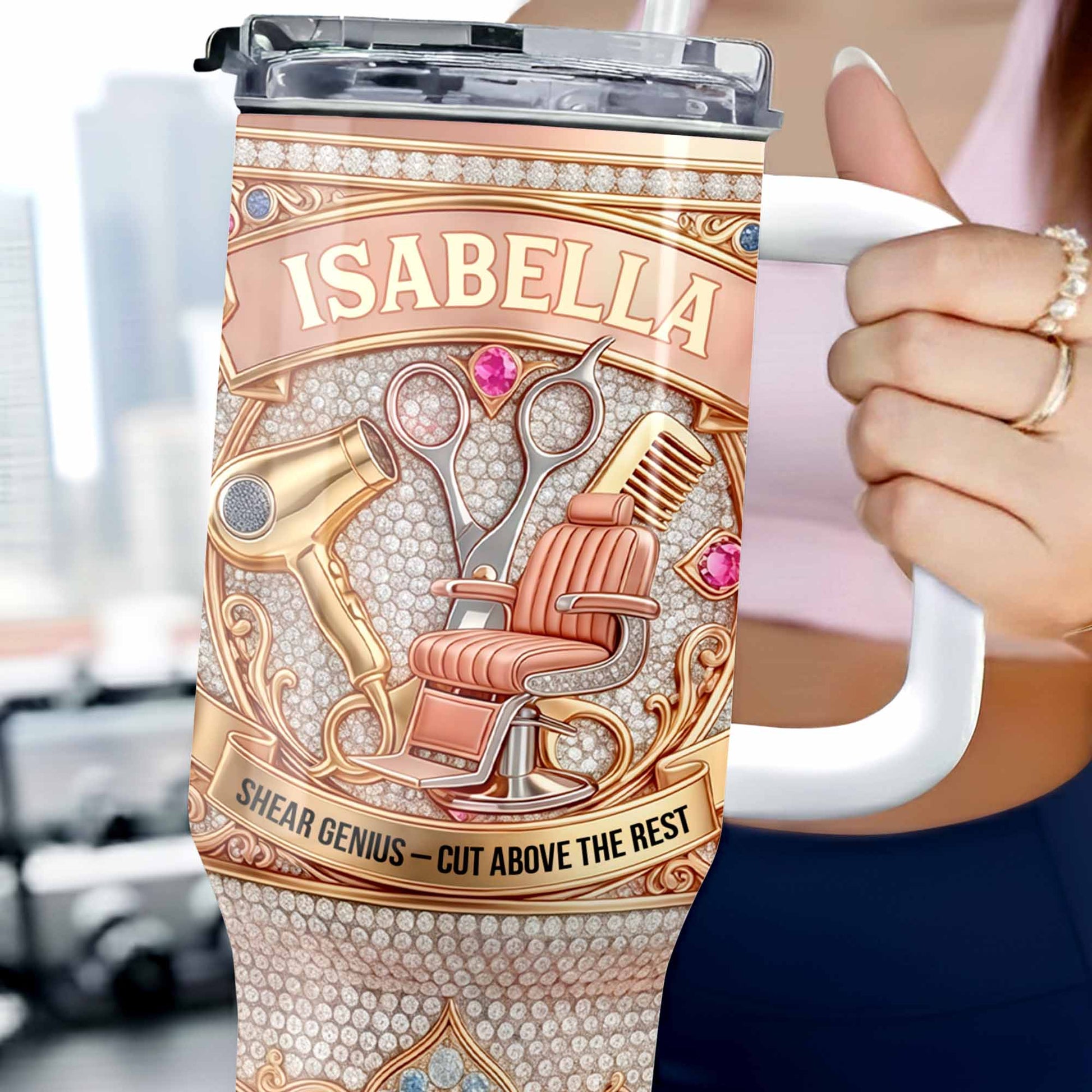 Shear Genius Cut Above The Rest Scissors Hair Dryer Gems