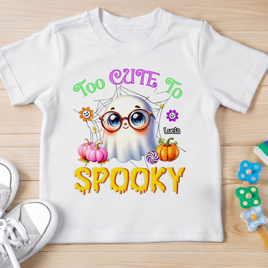 Too Cute To Be Spooky With Ghost And Pumpkins