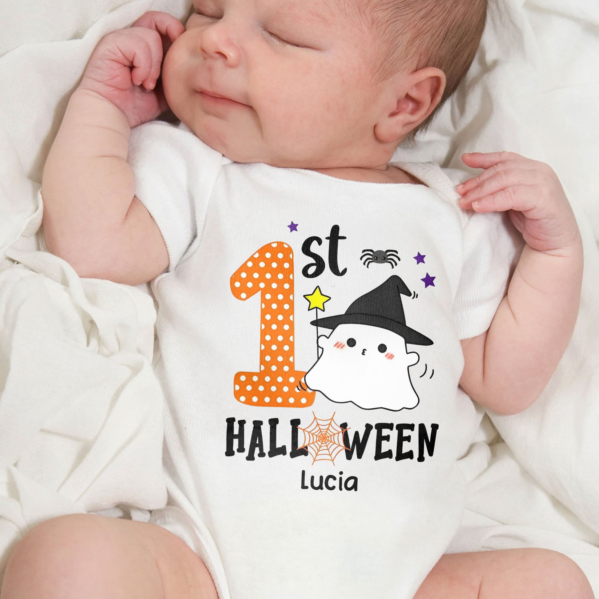 1st Halloween, Cute Ghost and Stars