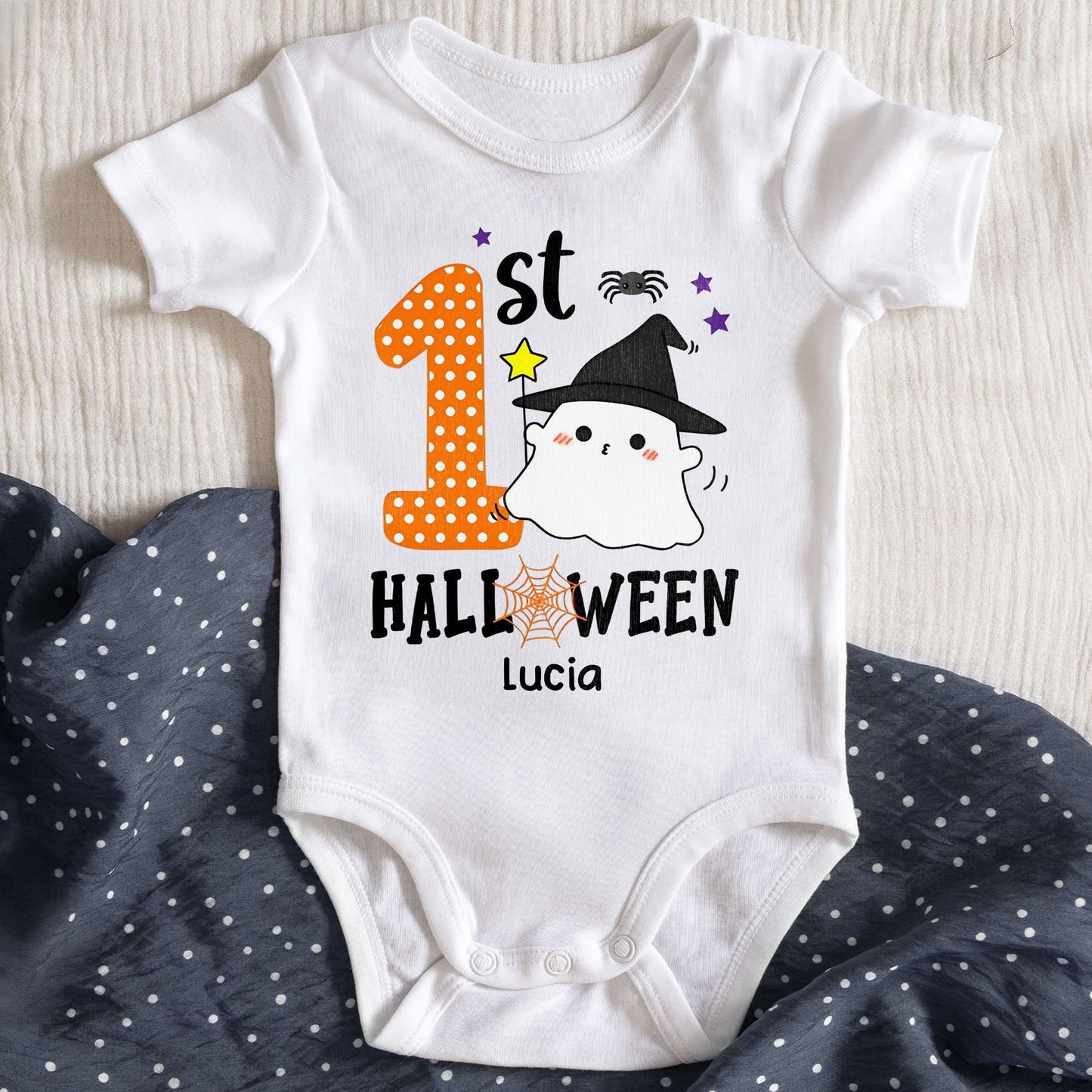 1st Halloween, Cute Ghost and Stars