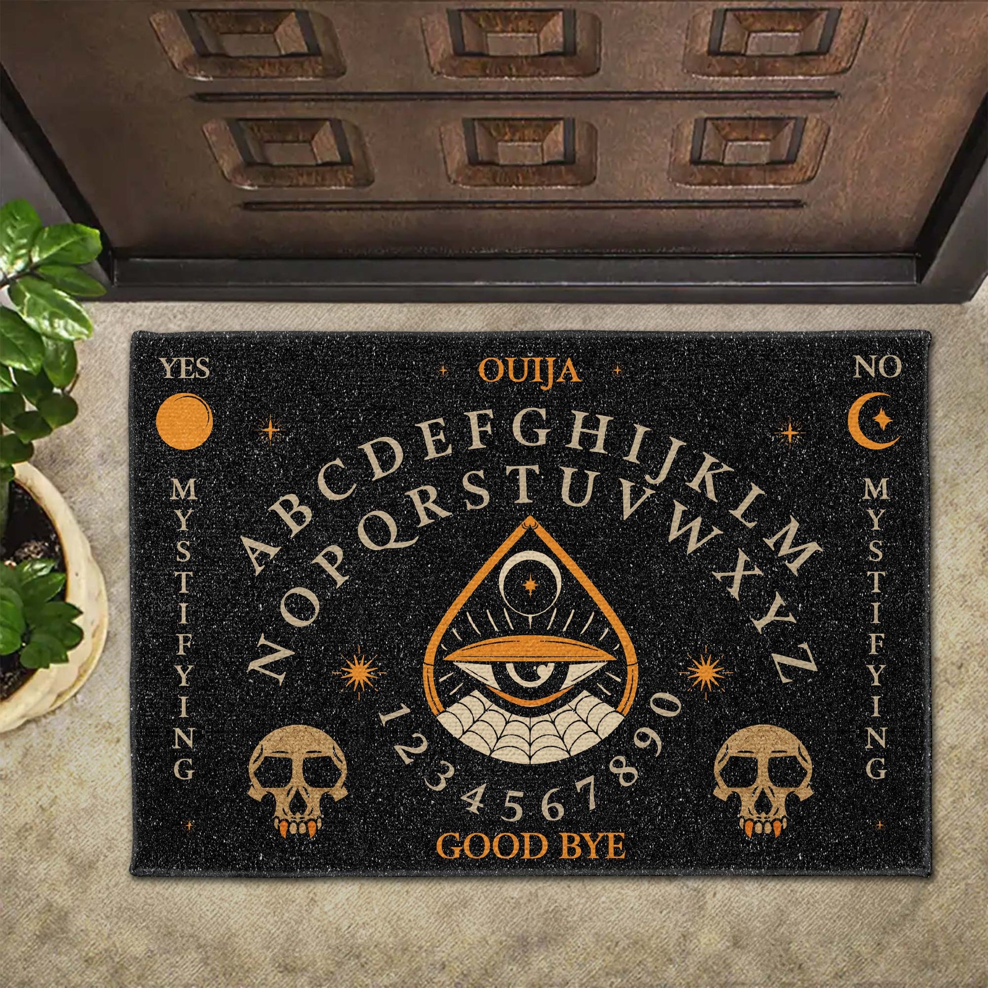 Ouija Mystifying Oracle Good Bye Skull And Eye Design