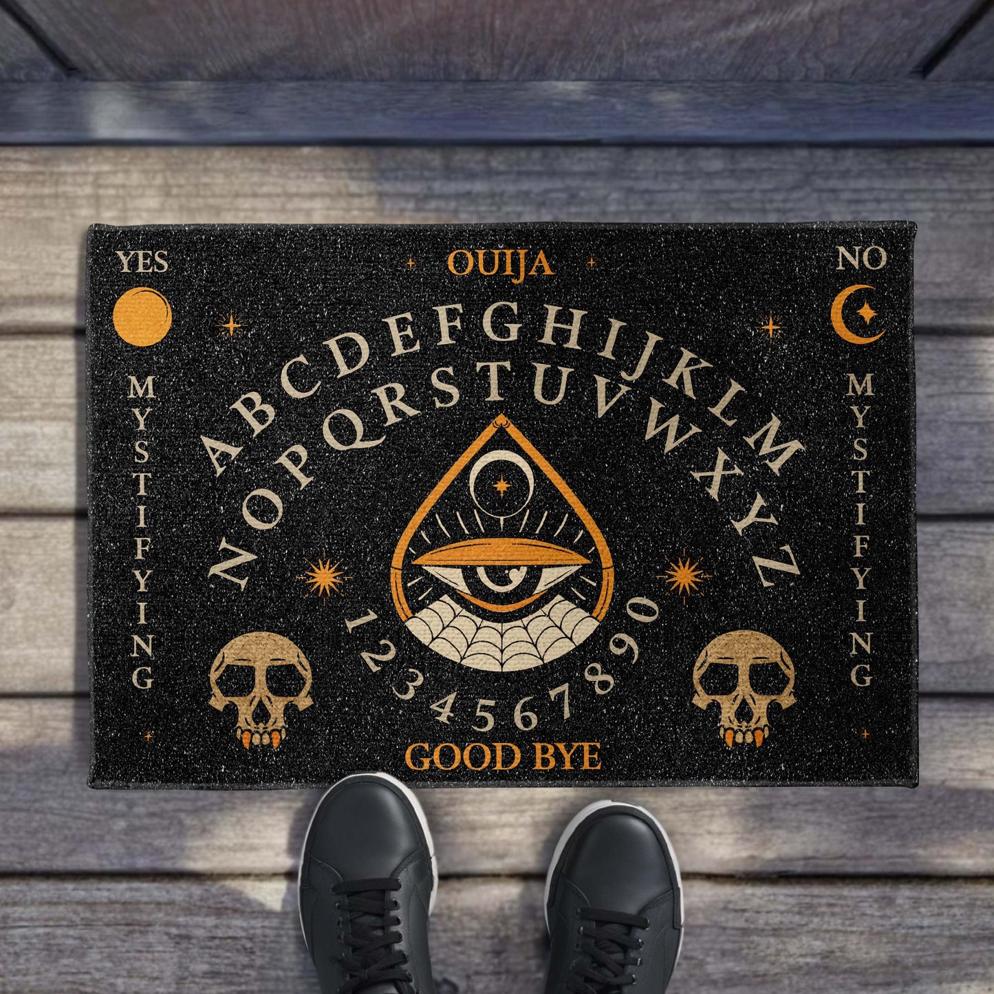 Ouija Mystifying Oracle Good Bye Skull And Eye Design