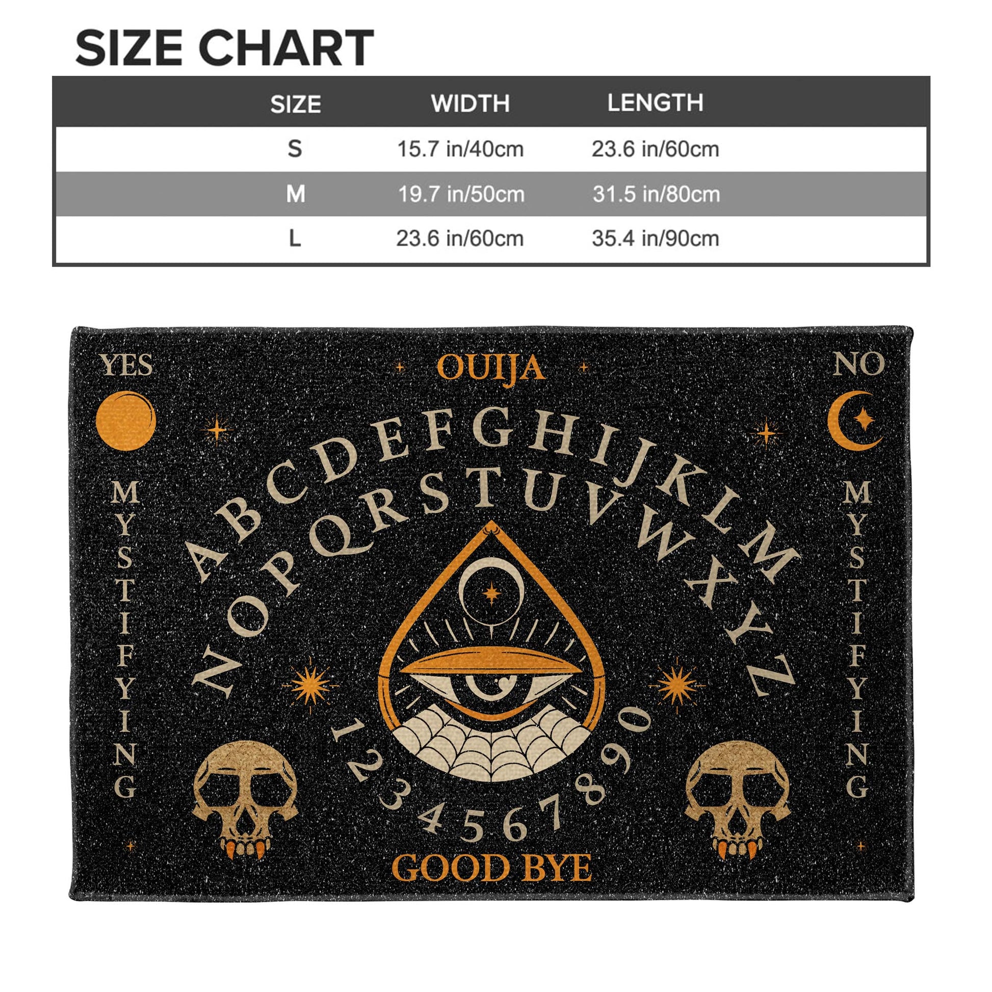 Ouija Mystifying Oracle Good Bye Skull And Eye Design