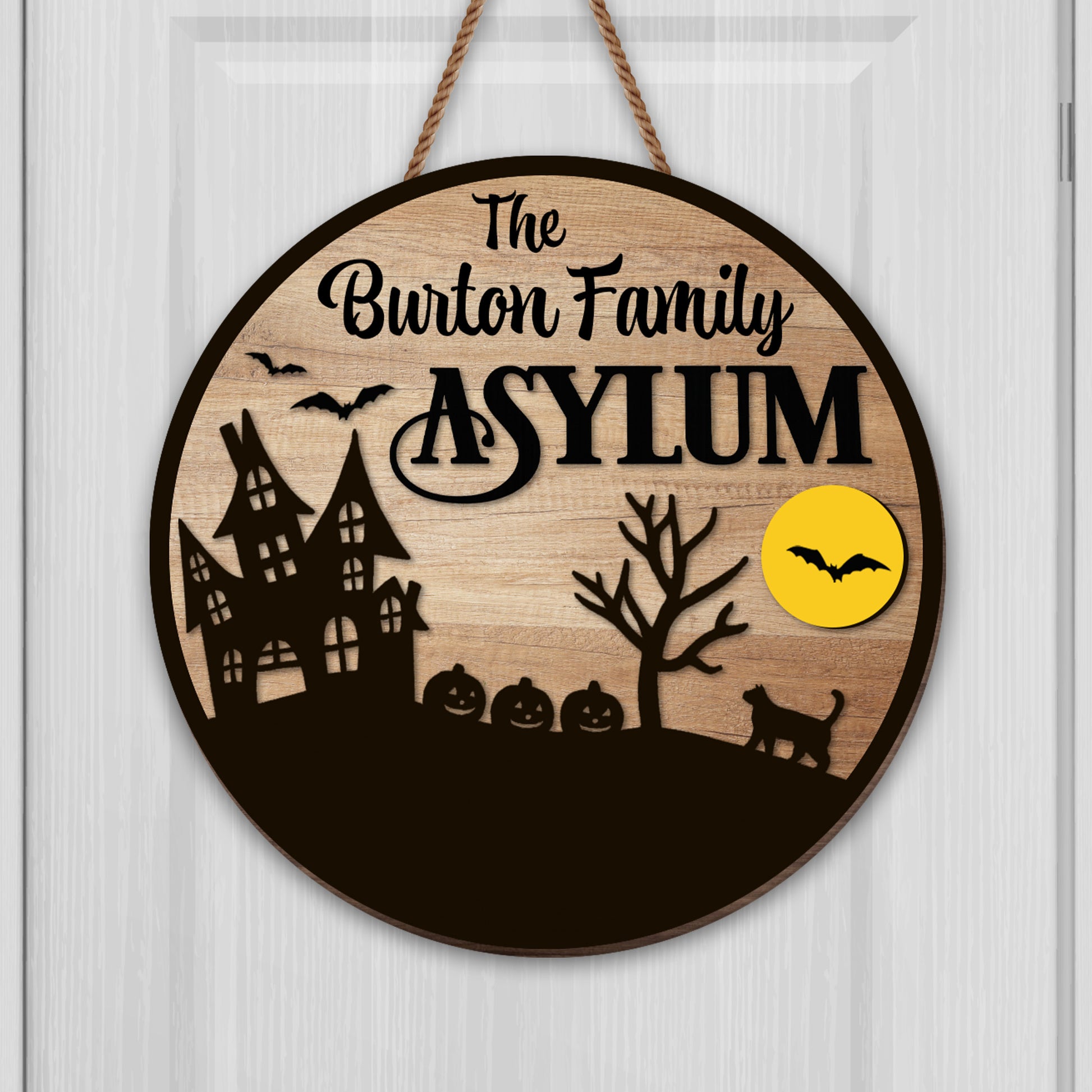 The Burton Family Asylum Haunted House Decor