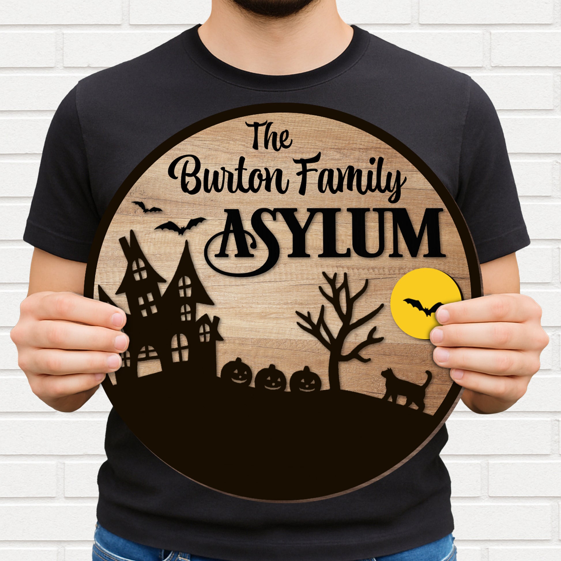 The Burton Family Asylum Haunted House Decor