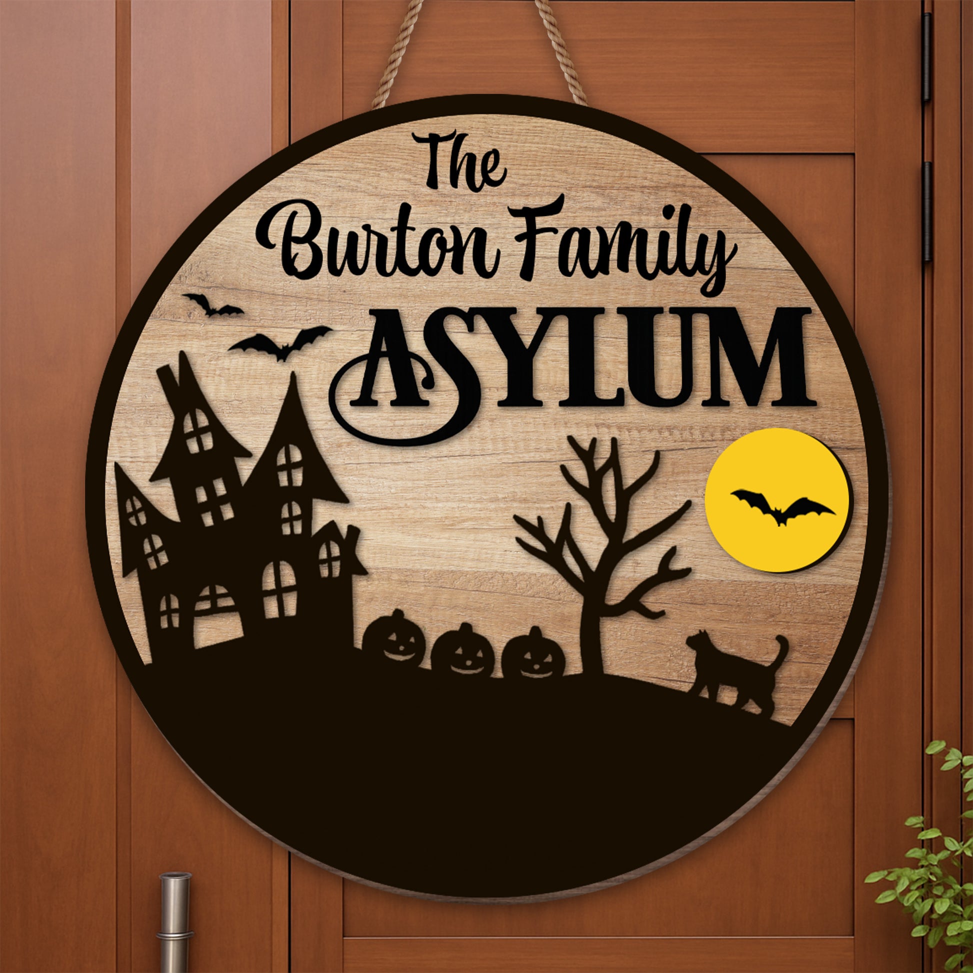 The Burton Family Asylum Haunted House Decor