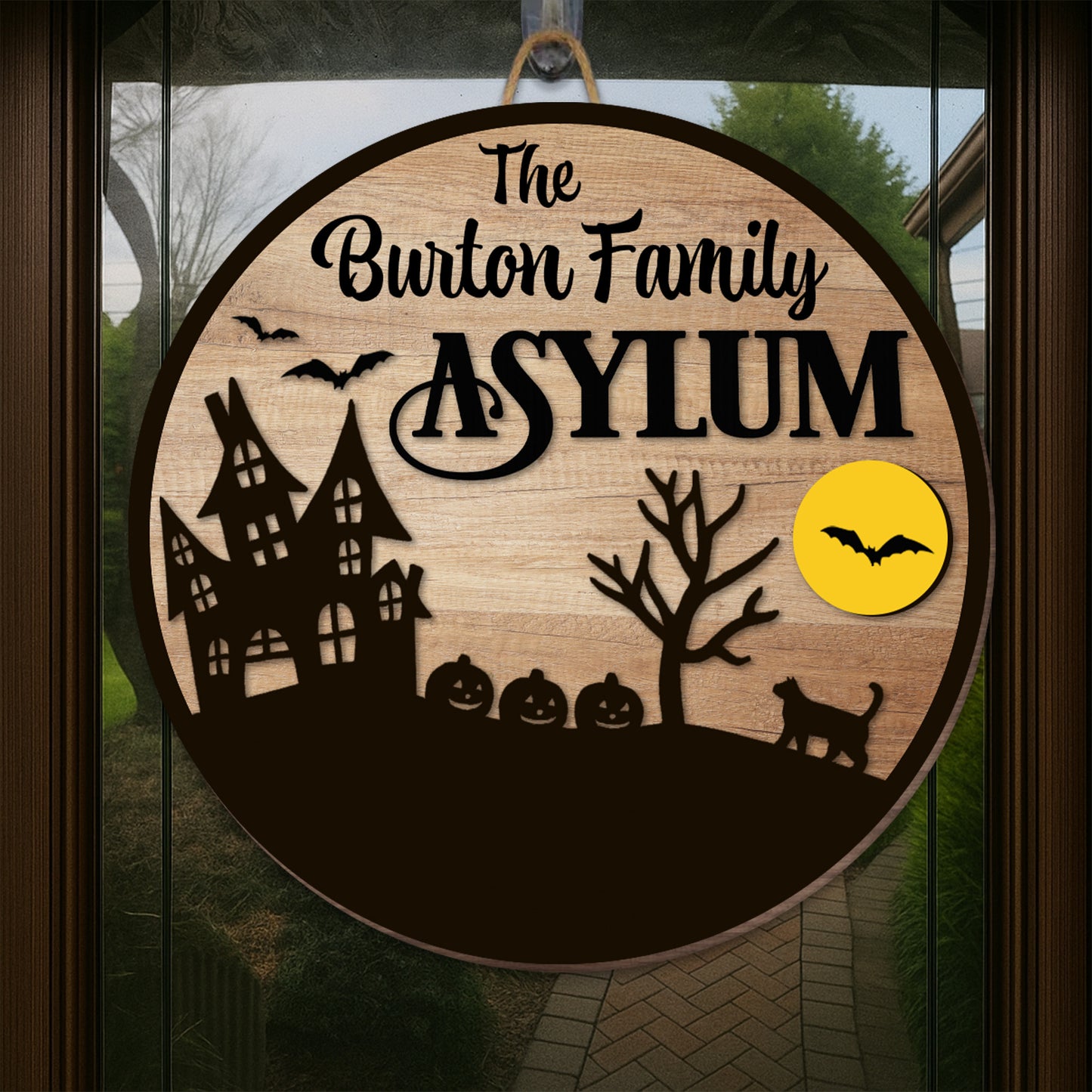 The Burton Family Asylum Haunted House Decor