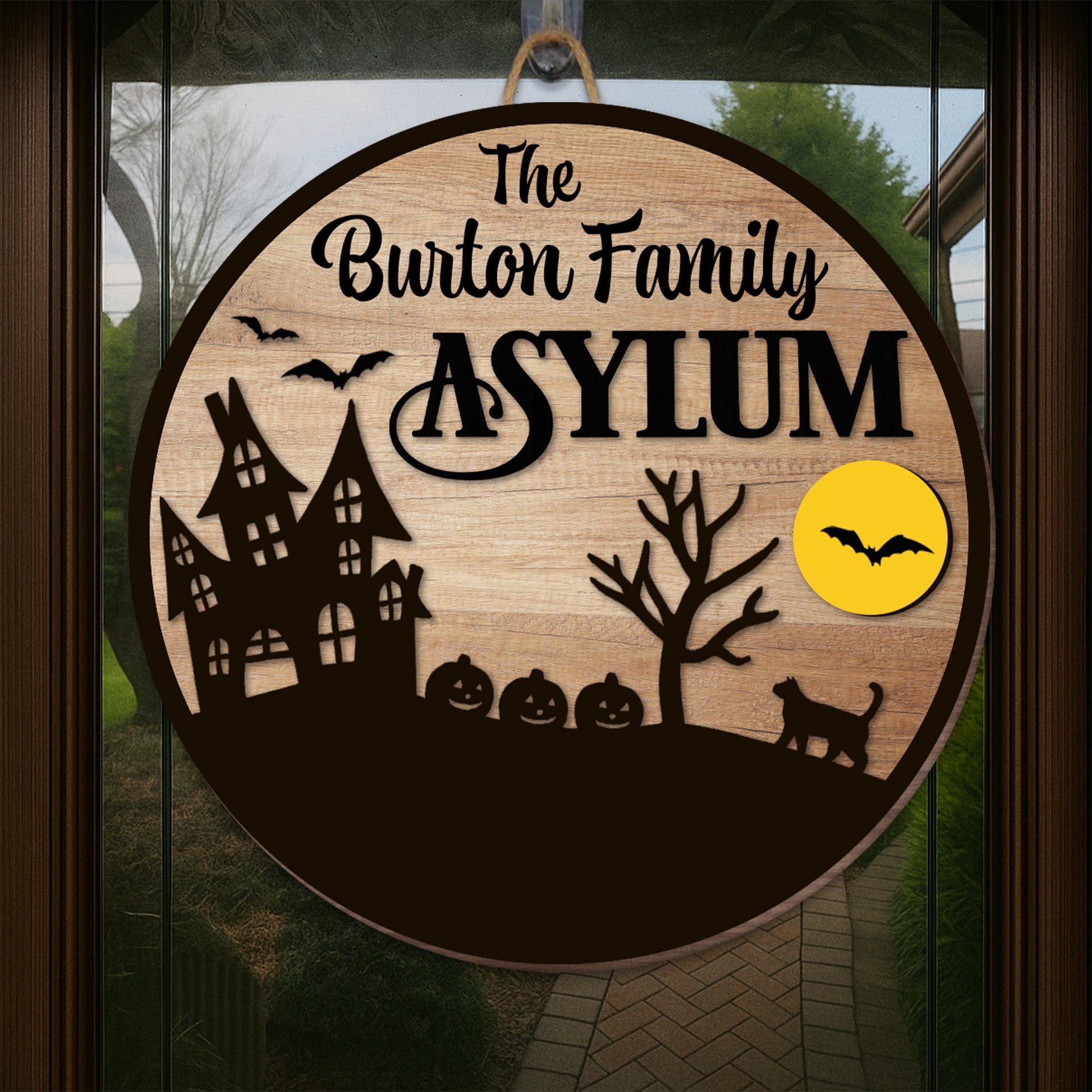The Burton Family Asylum Haunted House Decor
