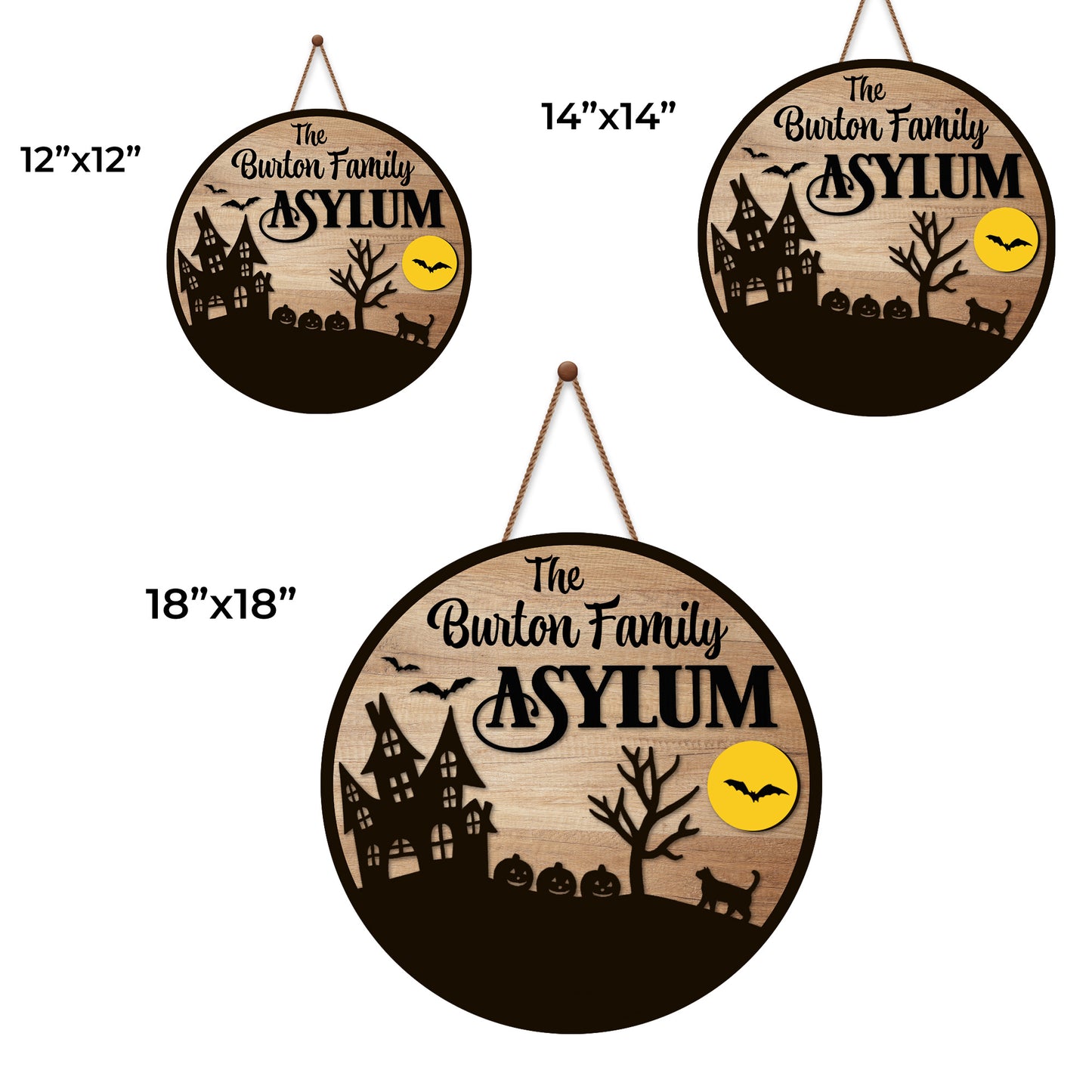 The Burton Family Asylum Haunted House Decor