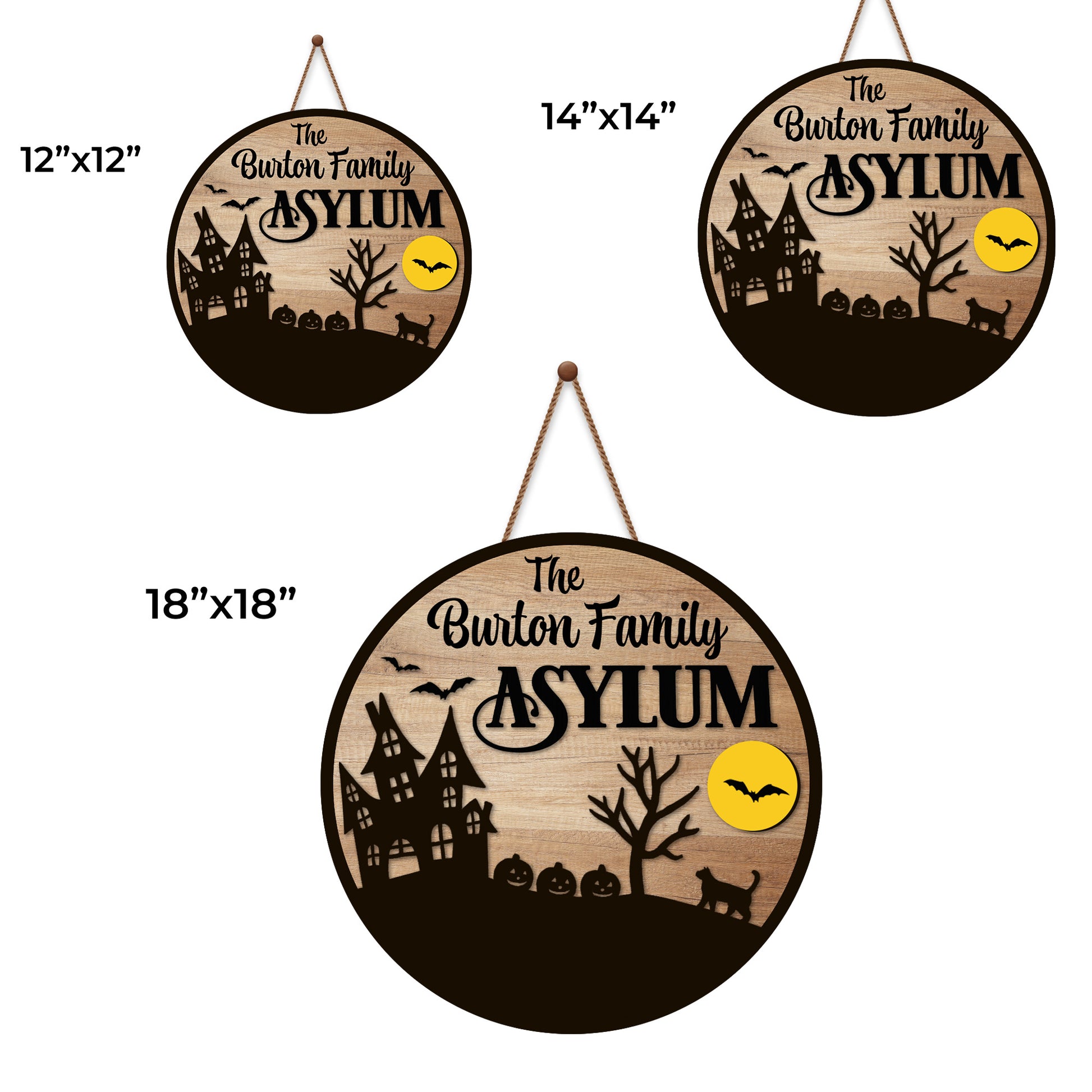 The Burton Family Asylum Haunted House Decor