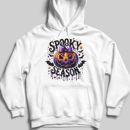 Spooky Season With Pumpkin And Bats