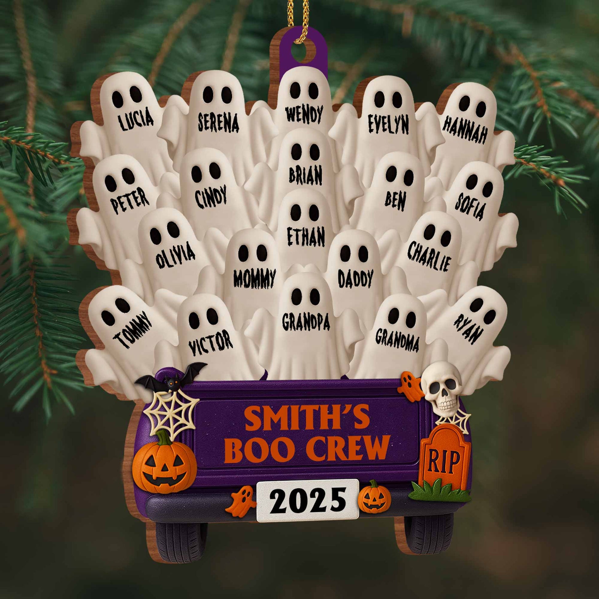 Smith's Boo Crew with Ghosts and Halloween Bus