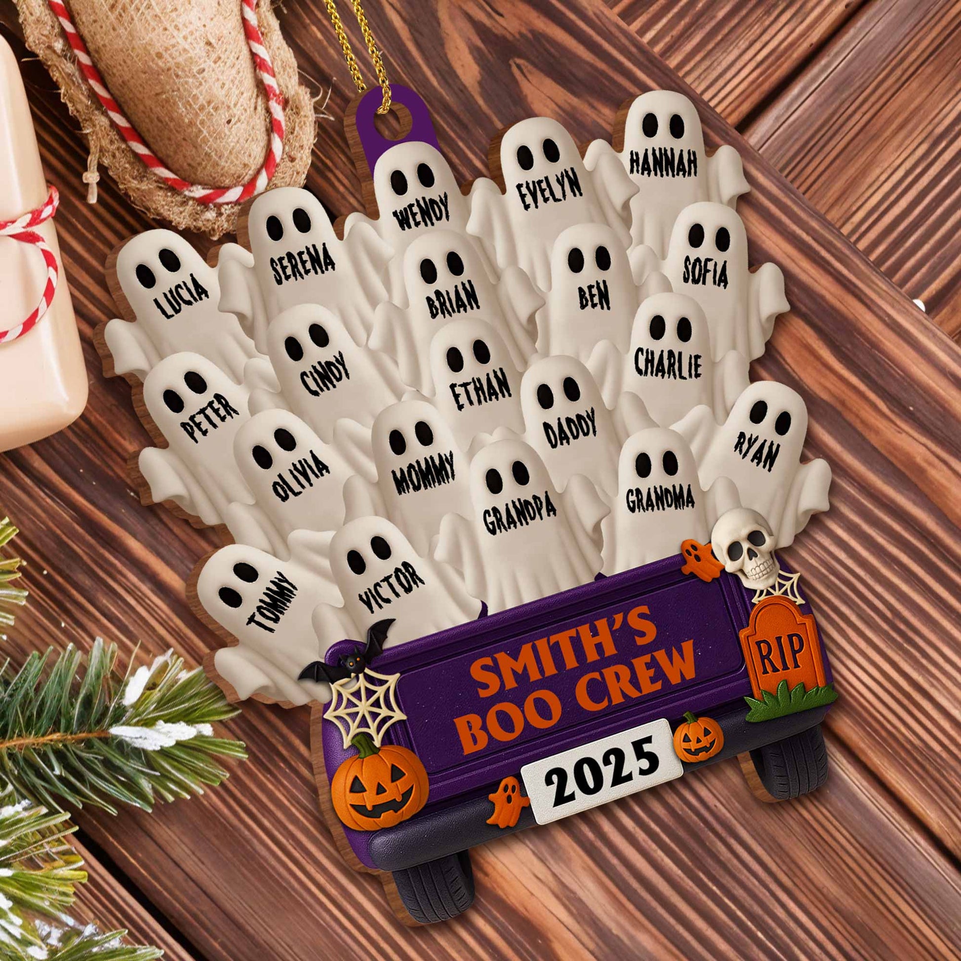 Smith's Boo Crew with Ghosts and Halloween Bus