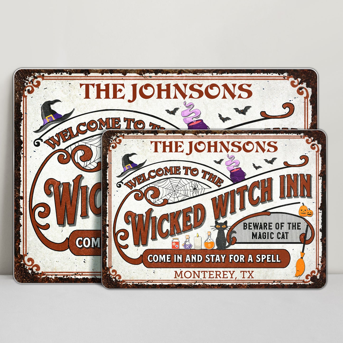 Welcome To The Wicked Witch Inn, Beware Of The Magic Cat