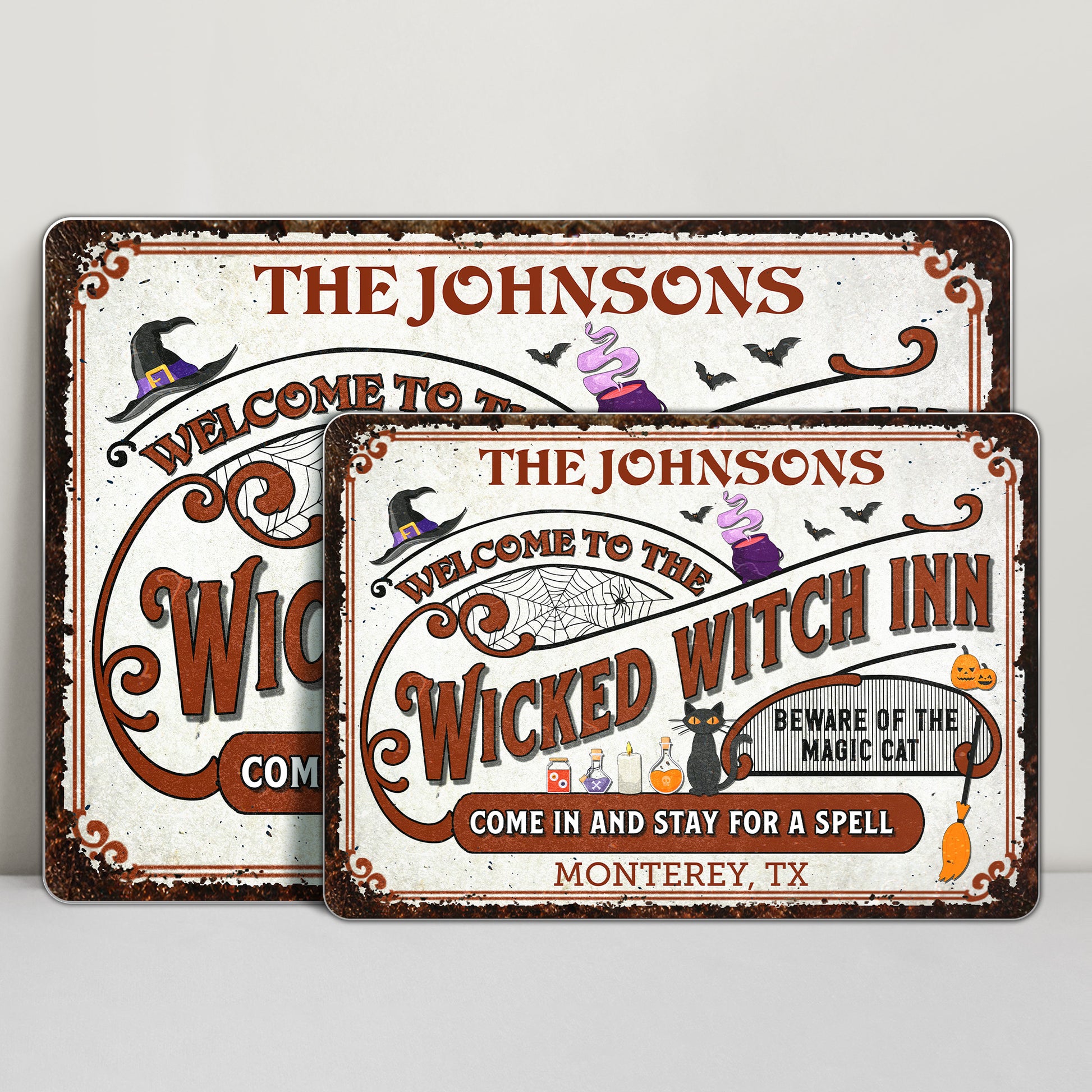 Welcome To The Wicked Witch Inn, Beware Of The Magic Cat