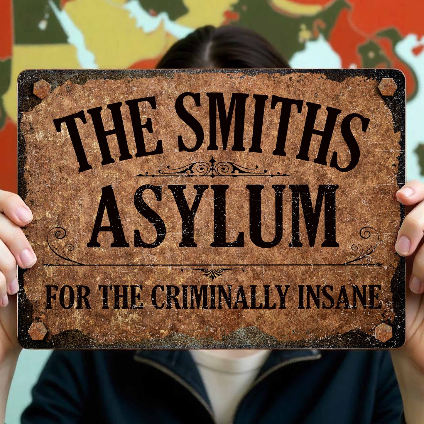 For The Criminally Insane Vintage Sign