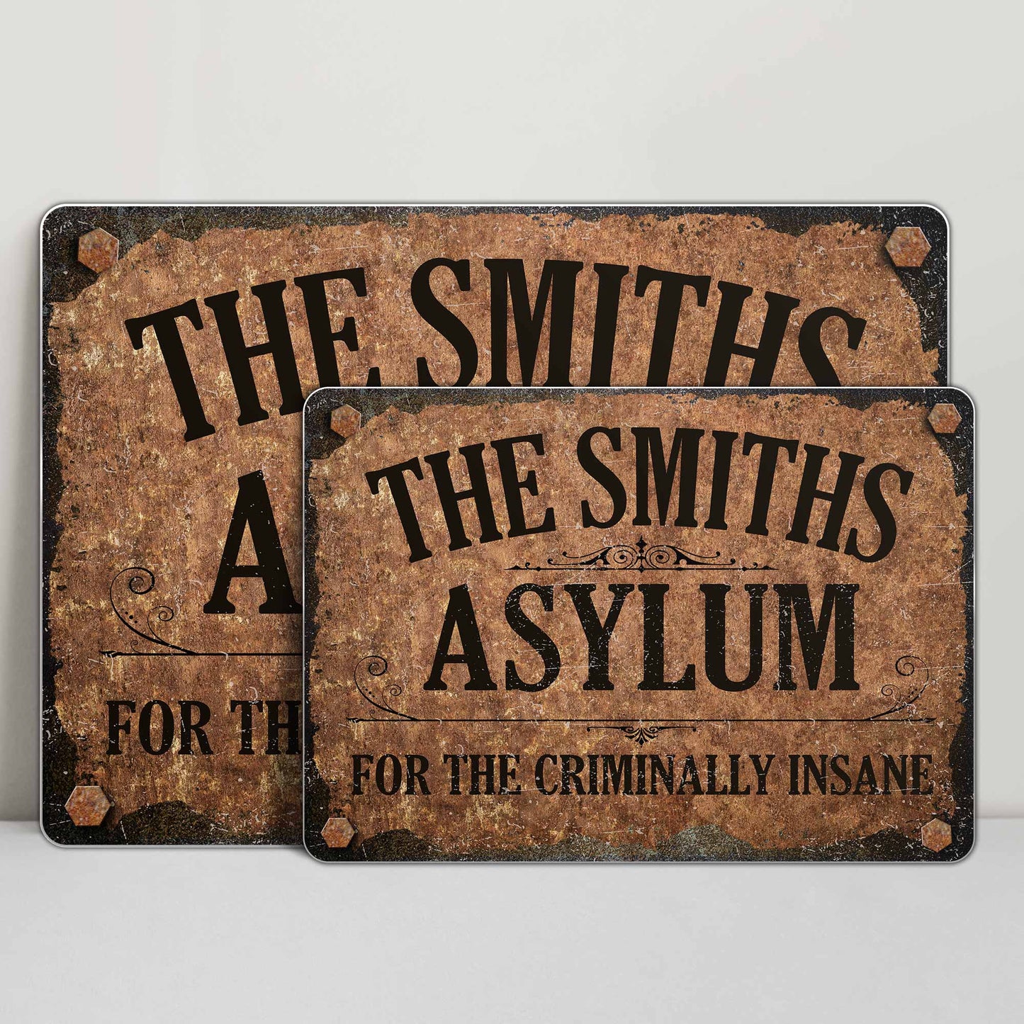 For The Criminally Insane Vintage Sign