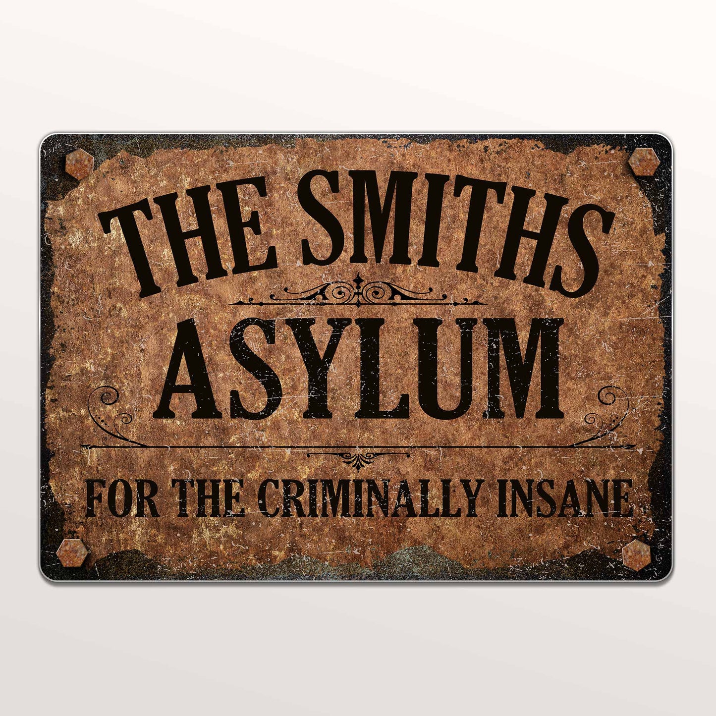 For The Criminally Insane Vintage Sign