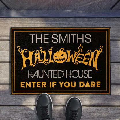 Halloween Haunted House Enter If You Dare Pumpkin Lantern