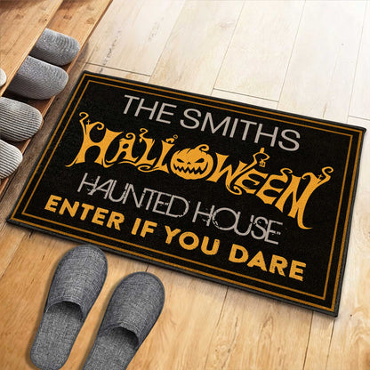 Halloween Haunted House Enter If You Dare Pumpkin Lantern