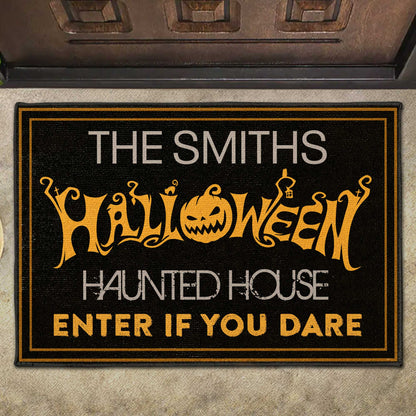 Halloween Haunted House Enter If You Dare Pumpkin Lantern