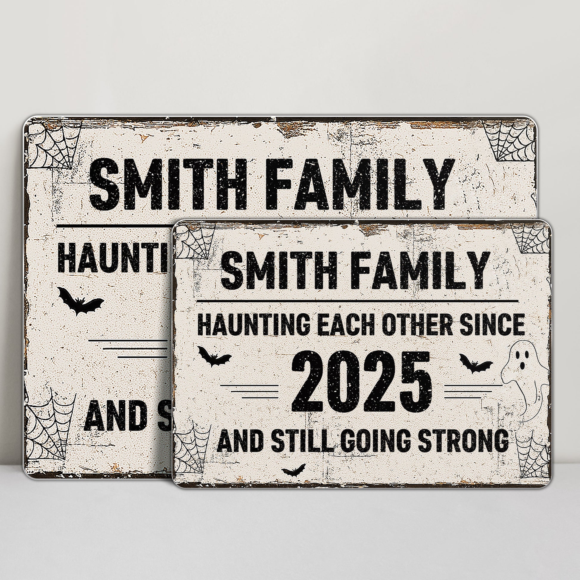 Haunting Each Other Since [Your Year], Bat Ghost Spider Web