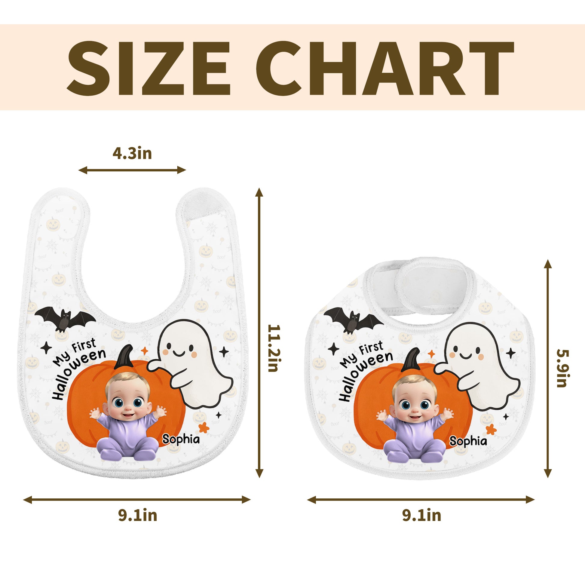 My First Halloween Featuring Ghost And Pumpkin