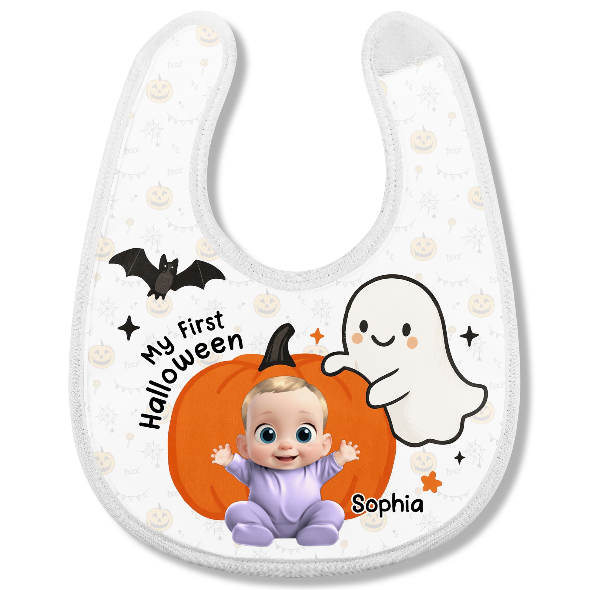 My First Halloween Featuring Ghost And Pumpkin