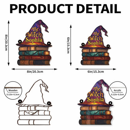 The Witch [Name], Books And Witch Hat Design