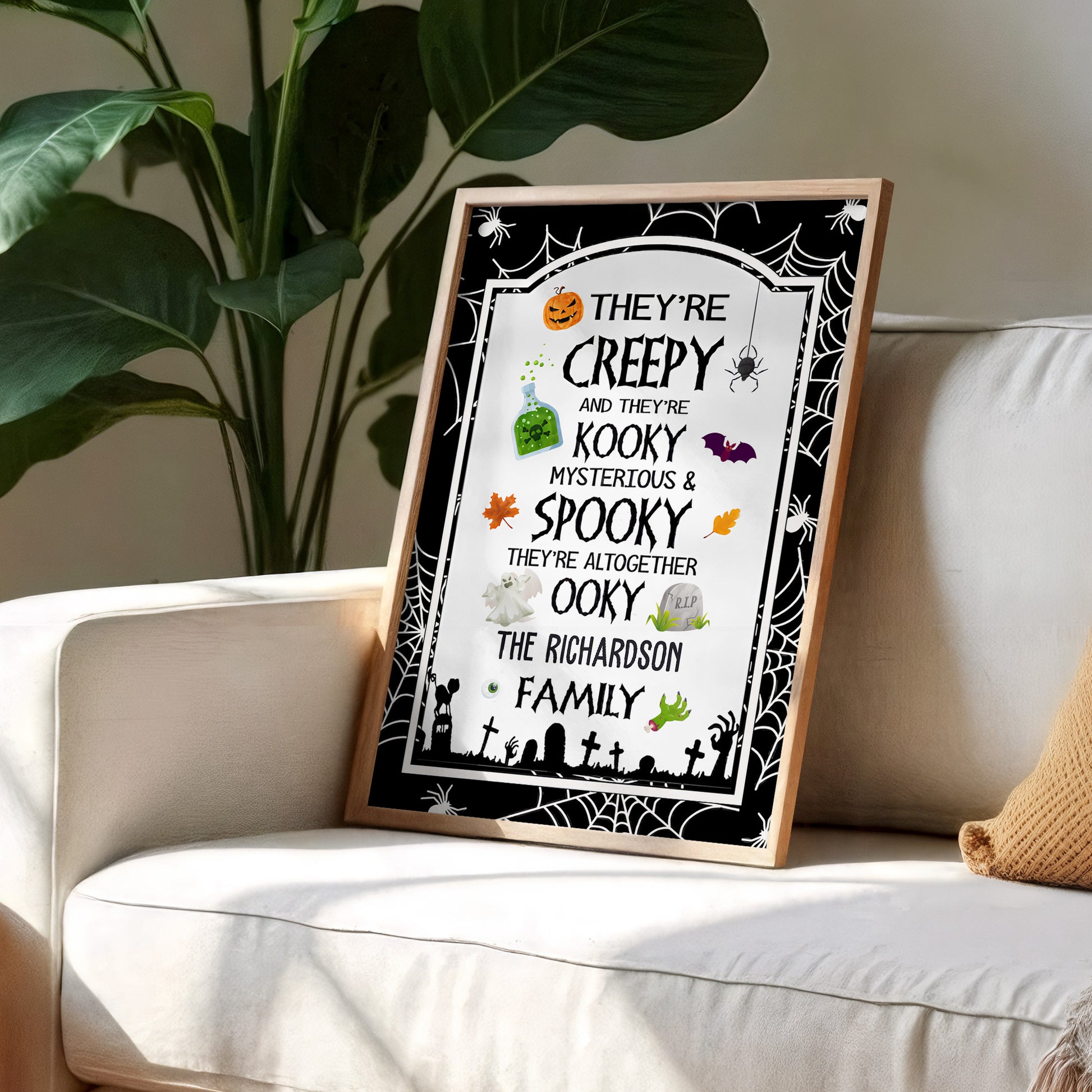 Creepy Kooky Mysterious & Spooky Halloween Family Poster