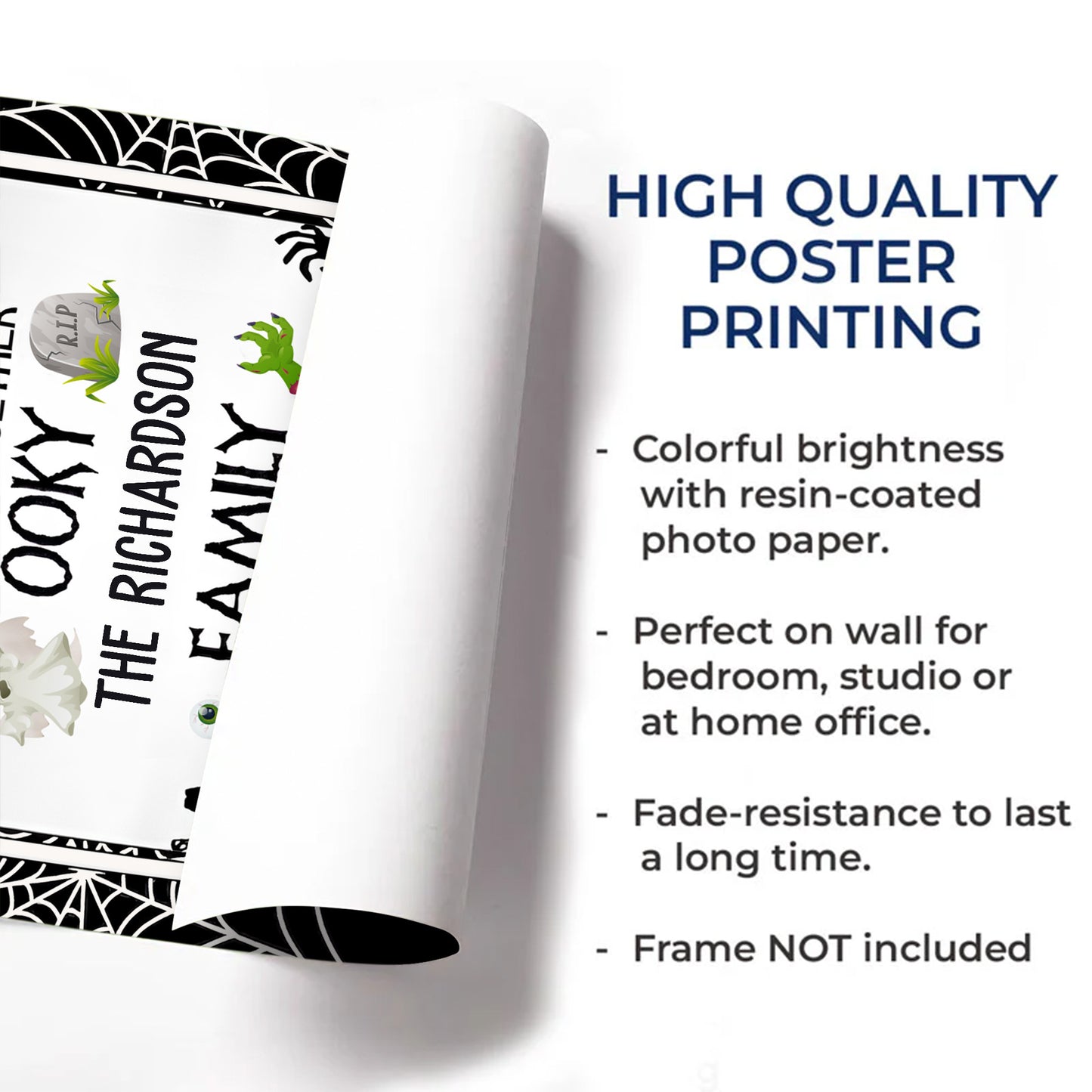 Creepy Kooky Mysterious & Spooky Halloween Family Poster