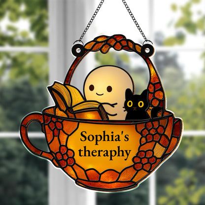 Your Own Personalized Therapy Session With Books And Cat